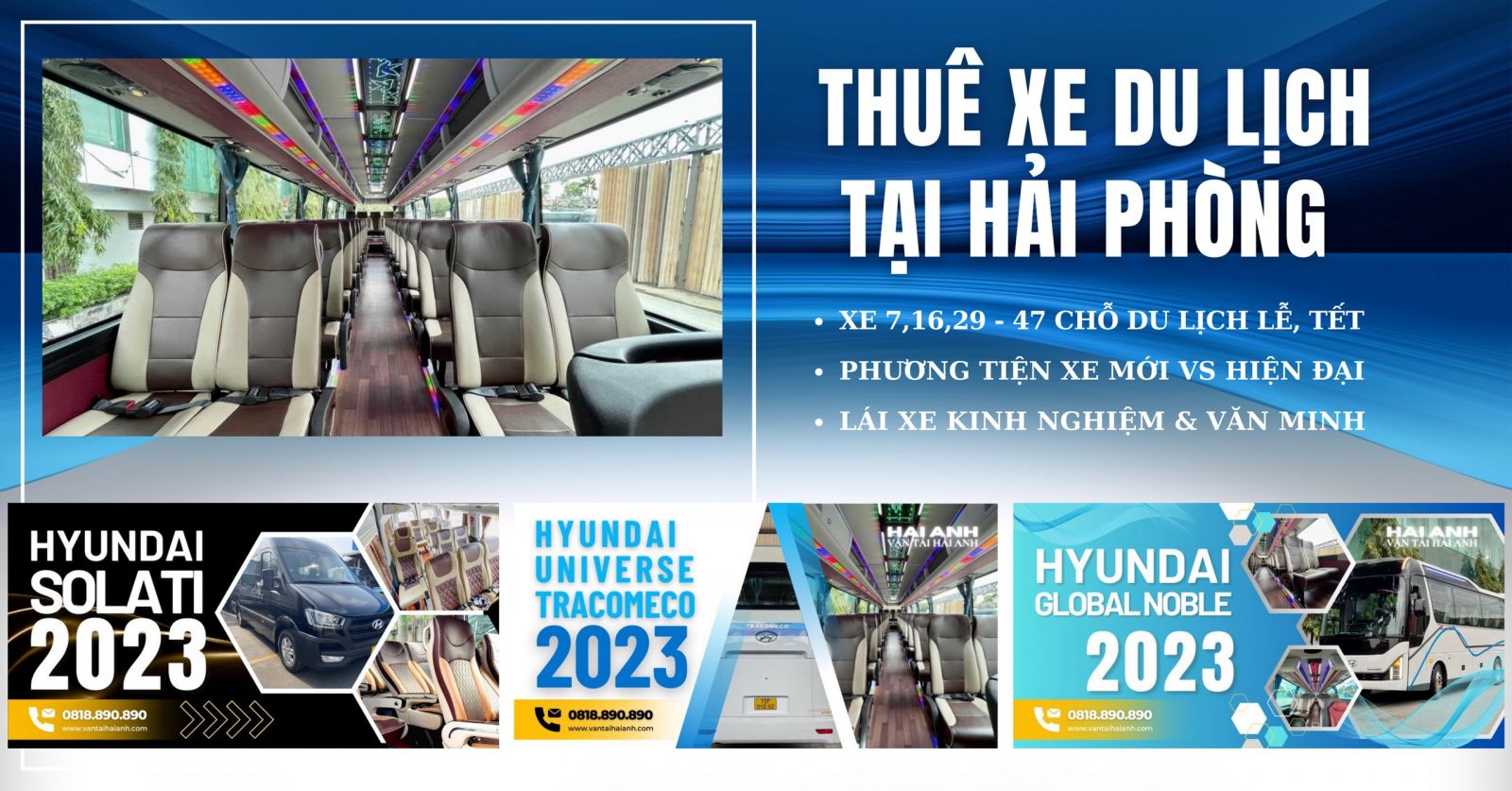 Dịch vụ thuê xe du lịch tại Hải Phòng