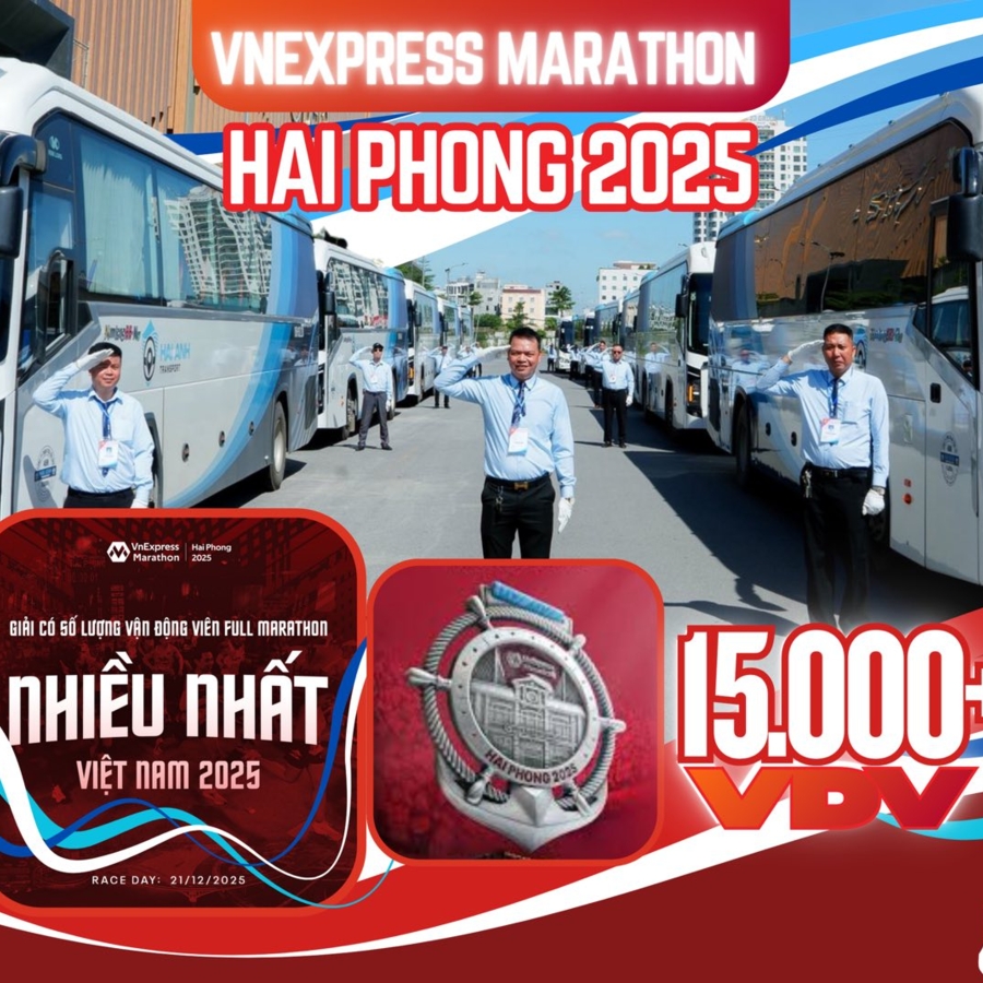 VẬN TẢI HẢI ANH 3 NĂM ĐỒNG HÀNH CÙNG VNXPRESS MARATHON HẢI PHÒNG